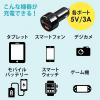 【処分特価】Quick Charge 3.0対応カーチャージャー USB A×2 急速充電 5V/3A 最大出力36W ブラック