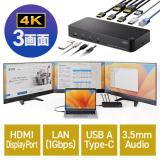 ドッキングステーション HDMI2つ トリプルディスプレイ 4K 3画面 10in1 Win mac対応