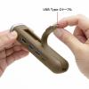USB Type-C モバイルドッキングステーション HDMI+LAN付 カーキ