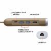 USB Type-C モバイルドッキングステーション HDMI+LAN付 カーキ
