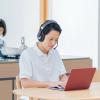 Bluetoothヘッドセット ワイヤレスヘッドセット 両耳タイプ オーバーヘッド 単一指向性マイク 折り畳み式 在宅勤務 コールセンター