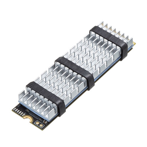 M.2 SSD用ヒートシンク(シルバー)