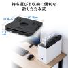 ノートパソコンスタンド 折りたたみ 高さ変更 角度調整対応 360度回転 姿勢改善 スマホスタンド内蔵