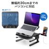 ノートパソコンスタンド 折りたたみ 高さ変更 角度調整対応 360度回転 姿勢改善 スマホスタンド内蔵
