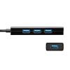 USBハブ USB3.1Gen1 USB3.0 急速充電 セルフパワー 4ポート ブラック