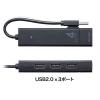 USBハブ コンボ USB3.1Gen1×1ポート USB2.0×3ポート バスパワー ブラック