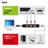 USBハブ コンボ USB3.1Gen1×1ポート USB2.0×3ポート バスパワー ブラック