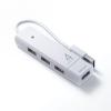 USBハブ コンボ USB3.1Gen1×1ポート USB2.0×3ポート バスパワー ホワイト