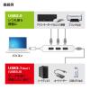 USBハブ コンボ USB3.1Gen1×1ポート USB2.0×3ポート バスパワー ホワイト