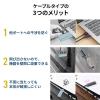 ポータブルSSD 1TB USB3.2 Gen2 USB A USB Type-C接続 最大書込速度1000MB/s