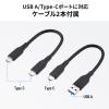 ポータブルSSD 1TB USB3.2 Gen2 USB A USB Type-C接続 最大書込速度1000MB/s