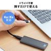 ポータブルSSD 1TB USB3.2 Gen2 USB A USB Type-C接続 最大書込速度1000MB/s