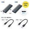 ポータブルSSD 1TB USB3.2 Gen2 USB A USB Type-C接続 最大書込速度1000MB/s