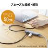 USBハブ USB 3.2 Gen1 USB A×2 HDMI SD/microSDカードリーダー アルミ素材 ケーブル50cm