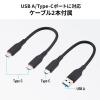 ポータブルSSD 1TB USB3.2 Gen2 USB A USB Type-C