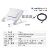 ノートパソコンクーラー アルミ ペルチェ素子 冷却台 15.6インチ対応 USB給電 6段階角度調節 ストッパー付き