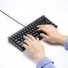 USBハブ付コンパクトキーボード(USB2.0 2ポート)