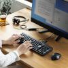 USBハブ付き キーボード USB3.2 USB2.0 USB A テンキーあり メンブレン ブラック