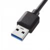 USBハブ付き キーボード USB3.2 USB2.0 USB A テンキーあり メンブレン ブラック
