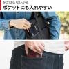 スマートキーケース 鍵 スマートキー2個収納 カード2枚収納 外側ポケット付き キーリング付属 カラビナフック対応 スマートキーカバー ブラック