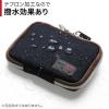 【処分特価】スマートキーケース 鍵 スマートキー2個収納 カード2枚収納 外側ポケット付き キーリング付属 カラビナフック対応 スマートキーカバー ネイビー