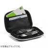 【処分特価】スマートキーケース 鍵 スマートキー2個収納 カード2枚収納 外側ポケット付き キーリング付属 カラビナフック対応 スマートキーカバー ネイビー