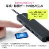 USB Type-C モバイルドッキングステーション ロングケーブル 7in1 4K/60Hz対応 HDMI出力 SD/microSDカードリーダー USB×2 PD100W LAN