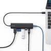 USB Type-C モバイルドッキングステーション ロングケーブル 7in1 4K/60Hz対応 HDMI出力 SD/microSDカードリーダー USB×2 PD100W LAN