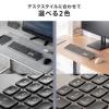 ワイヤレスキーボード Bluetooth&専用レシーバー接続 JIS配列 テンキーあり マルチペアリング 充電式 パンタグラフキー ベージュ