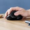 エルゴマウス Bluetooth 2.4GHzワイヤレス 充電式 9ボタン 液晶画面付き ボタン割り当て機能付きブラック