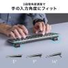 ワイヤレスキーボード テンキーレス Bluetooth&2.4GHzレシーバー 日本語配列 マルチペアリング 充電式 パンタグラフ式 ブラック