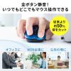 静音ワイヤレスマウス 5ボタン DPI切替 ラバーコーティング ガンメタリック