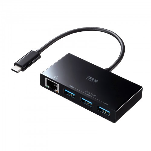 USB Type-Cハブ付き ギガビットLANアダプタ