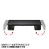 USB Type-C接続ハブ付き机上ラック(ブラック)