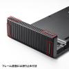 USB Type-C接続ハブ付き机上ラック(ブラック)