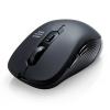 【アウトレット】静音ワイヤレスマウス　5ボタン　DPI切替　ラバーコーティング　ブラック