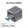 Qubii Pro キュービープロ iPhone バックアップ 写真 動画 連絡先 USB3.1 Gen1 グレー