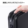 CD DVD BD ファイルケース セミハード 208枚収納 CDジャケット収納対応 取っ手つき ブラック