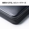 CD DVD BD ファイルケース セミハード 208枚収納 CDジャケット収納対応 取っ手つき ブラック