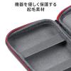 ガジェットポーチ 収納ケース ポータブルHDD収納 充電器ポーチ PC周辺小物整理 ケーブル ACアダプター モバイルバッテリー SSサイズ ブラック