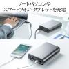 モバイルバッテリー 11400mAh AC出力対応 65W ノートPC USB充電 41.27Wh