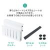 デスクサイドホルダー デスクサイドポケット クランプ式 後付け 拡張 スチール製 ノートパソコン タブレット 書類 ブラック