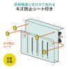 デスクサイドホルダー デスクサイドポケット クランプ式 後付け 拡張 スチール製 ノートパソコン タブレット 書類 ホワイト