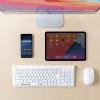 マルチペアリング Bluetoothキーボード テンキーあり Windows macOS iOS Android 各OS対応 USB充電式 ホワイト