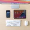 マルチペアリング Bluetoothキーボード テンキーなし Windows macOS iOS Android 各OS対応 USB充電式 ホワイト