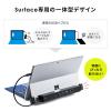 Surface専用ドッキングステーション Type-Cハブ 4K/30Hz HDMI USB×3 LAN PD100W Pro 7/Pro X/Go/Go 2/Go 3 対応