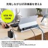 Surface専用ドッキングステーション Type-Cハブ 4K/30Hz HDMI USB×3 LAN PD100W Pro 7/Pro X/Go/Go 2/Go 3 対応