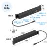 Surface専用ドッキングステーション Type-Cハブ 4K/30Hz HDMI USB×3 LAN PD100W Pro 7/Pro X/Go/Go 2/Go 3 対応