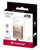 ポータブルSSD 4TB MagSafe対応 USB-C接続 USB 20Gbps 最大2000MB/s  ゴールド Transcend ESD420