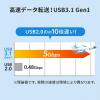 メディアケース付き SD/microSDカードリーダー USB 3.1 Gen1 USB A USB Type-Cコネクタ